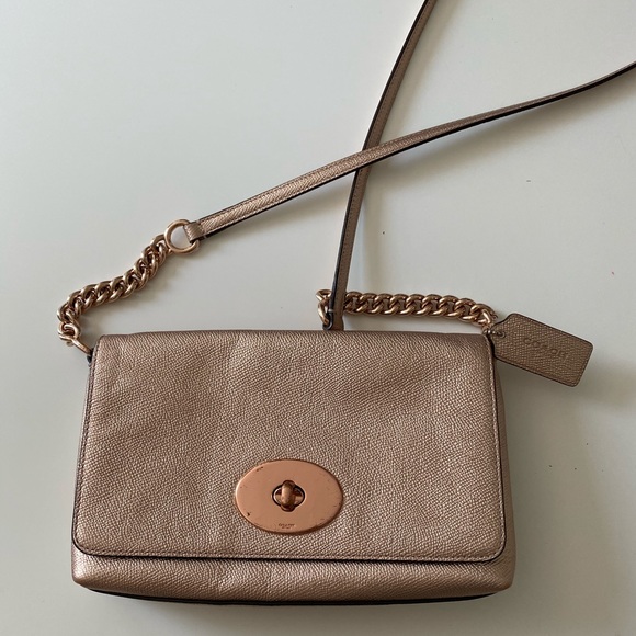 Coach Handbags - Rose Gold Coach Crossbody bag